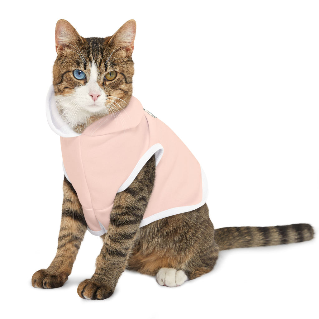 Cute Peach Pink Pet Hoodie for Cozy Fashion, Dog Hoodie, Cat Hoodie, Warm Pet Wear, Pet Apparel, Winter Essentials