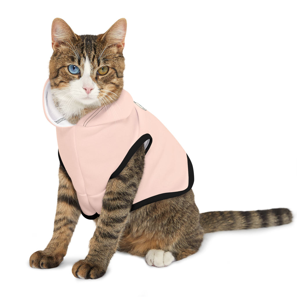 Cute Peach Pink Pet Hoodie for Cozy Fashion, Dog Hoodie, Cat Hoodie, Warm Pet Wear, Pet Apparel, Winter Essentials