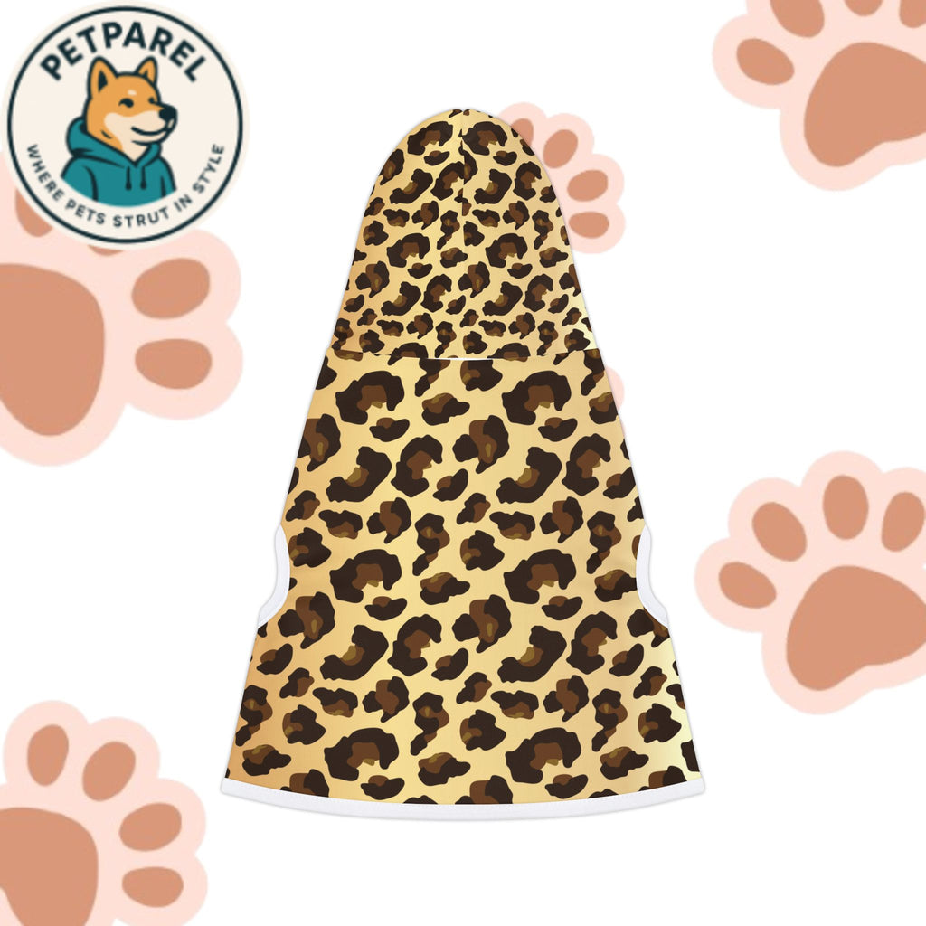 Stylish Leopard Print Pet Hoodie, Cozy Dog Sweater, Cute Cat Outfit, Perfect for Pet Owners, Gifts for Animal Lovers, Pet Fashion