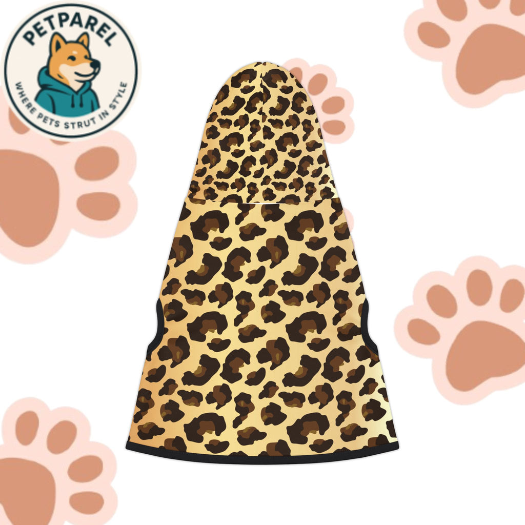 Stylish Leopard Print Pet Hoodie, Cozy Dog Sweater, Cute Cat Outfit, Perfect for Pet Owners, Gifts for Animal Lovers, Pet Fashion