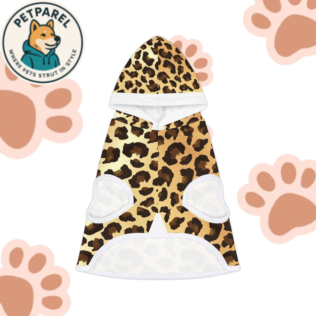 Stylish Leopard Print Pet Hoodie, Cozy Dog Sweater, Cute Cat Outfit, Perfect for Pet Owners, Gifts for Animal Lovers, Pet Fashion