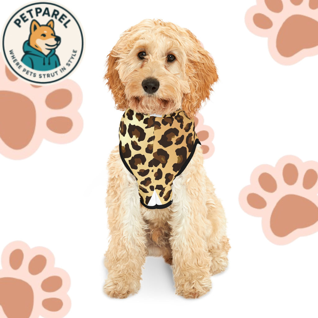 Stylish Leopard Print Pet Hoodie, Cozy Dog Sweater, Cute Cat Outfit, Perfect for Pet Owners, Gifts for Animal Lovers, Pet Fashion