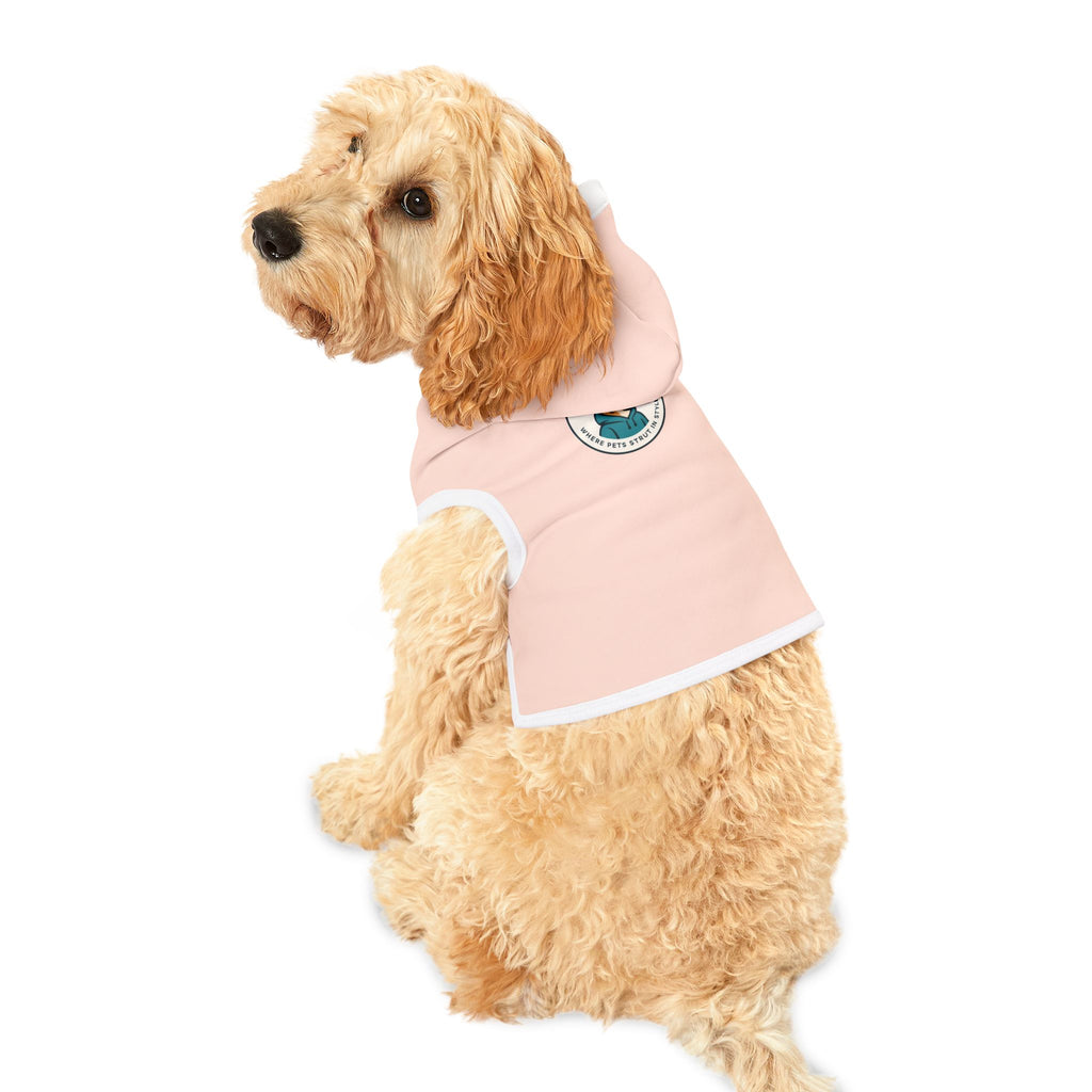 Cute Peach Pink Pet Hoodie for Cozy Fashion, Dog Hoodie, Cat Hoodie, Warm Pet Wear, Pet Apparel, Winter Essentials