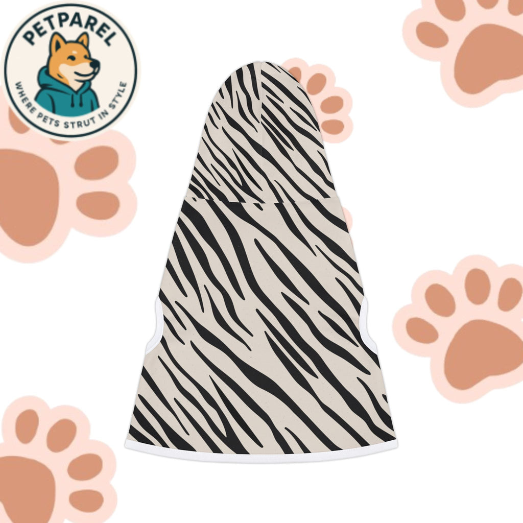 Zebra Print Pet Hoodie, Stylish Dog Sweater for Cold Weather, Cute Animal Apparel, Perfect for Pets, Pet Gift for Holidays