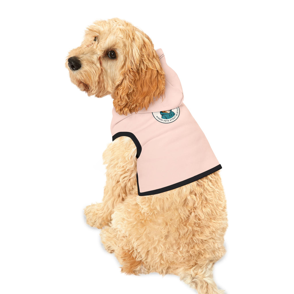 Cute Peach Pink Pet Hoodie for Cozy Fashion, Dog Hoodie, Cat Hoodie, Warm Pet Wear, Pet Apparel, Winter Essentials