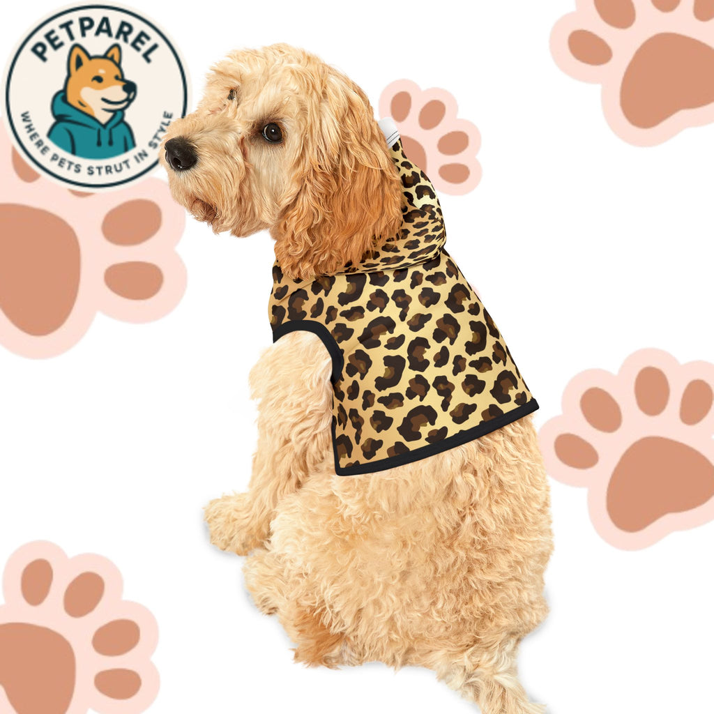 Stylish Leopard Print Pet Hoodie, Cozy Dog Sweater, Cute Cat Outfit, Perfect for Pet Owners, Gifts for Animal Lovers, Pet Fashion