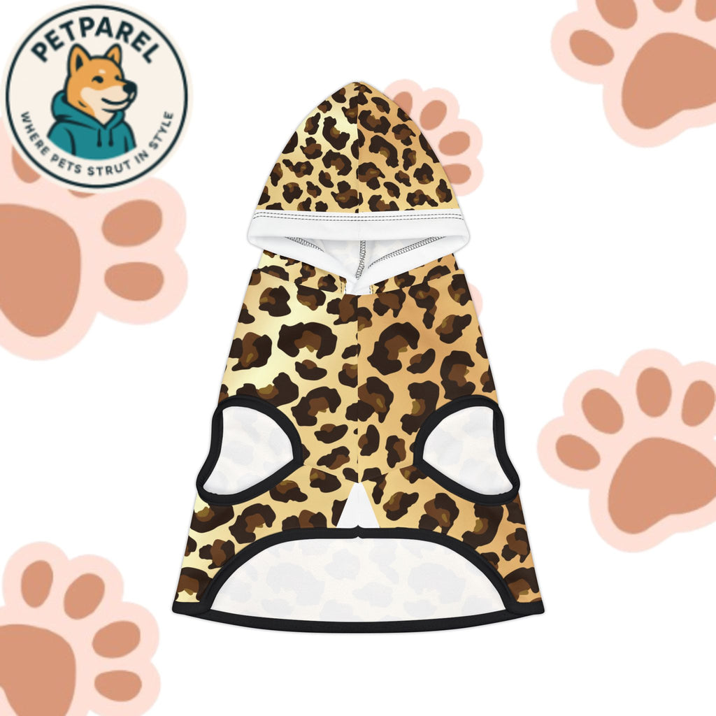 Stylish Leopard Print Pet Hoodie, Cozy Dog Sweater, Cute Cat Outfit, Perfect for Pet Owners, Gifts for Animal Lovers, Pet Fashion