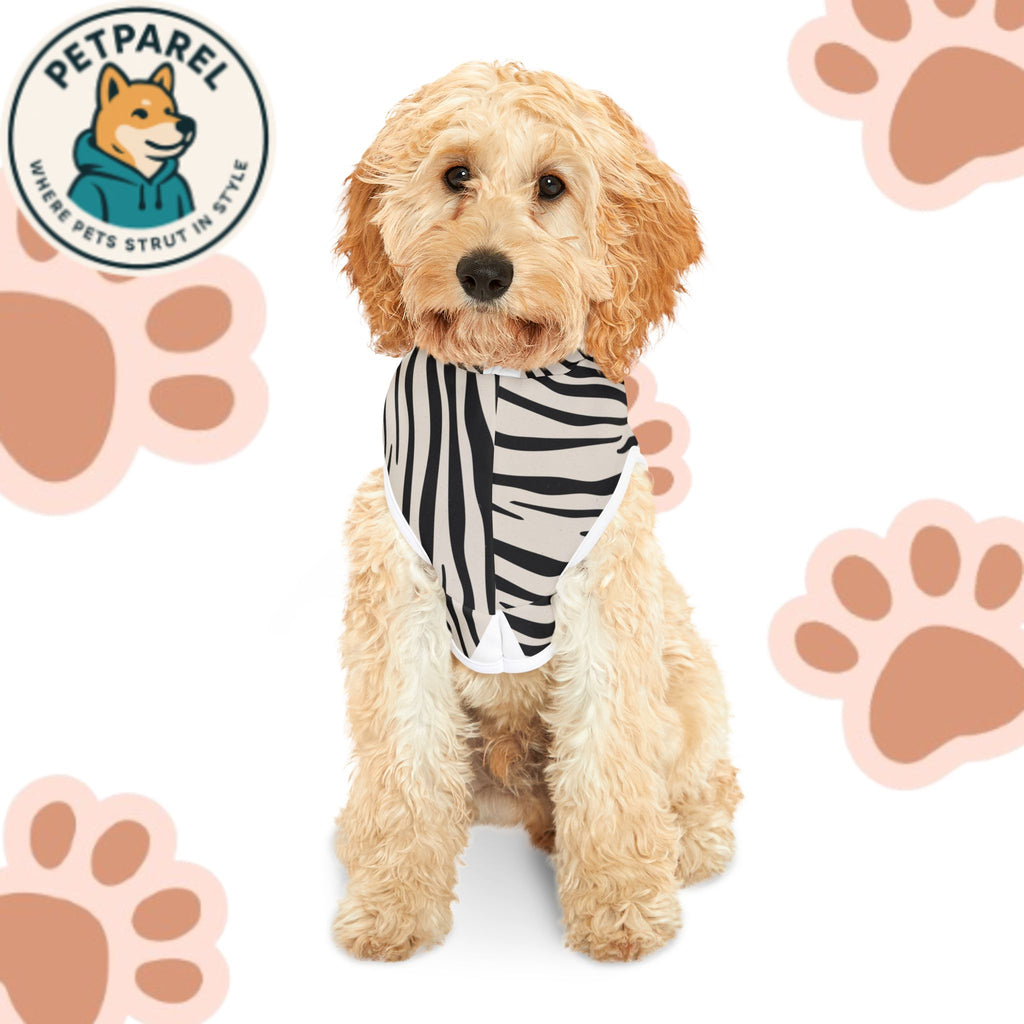Zebra Print Pet Hoodie, Stylish Dog Sweater for Cold Weather, Cute Animal Apparel, Perfect for Pets, Pet Gift for Holidays